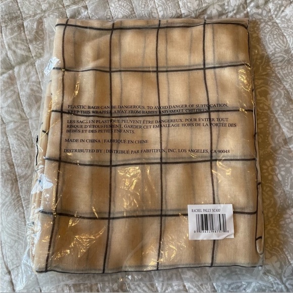 Anthropologie Rachel Pally Window Pane Plaid Scarf NWT - Picture 3 of 4